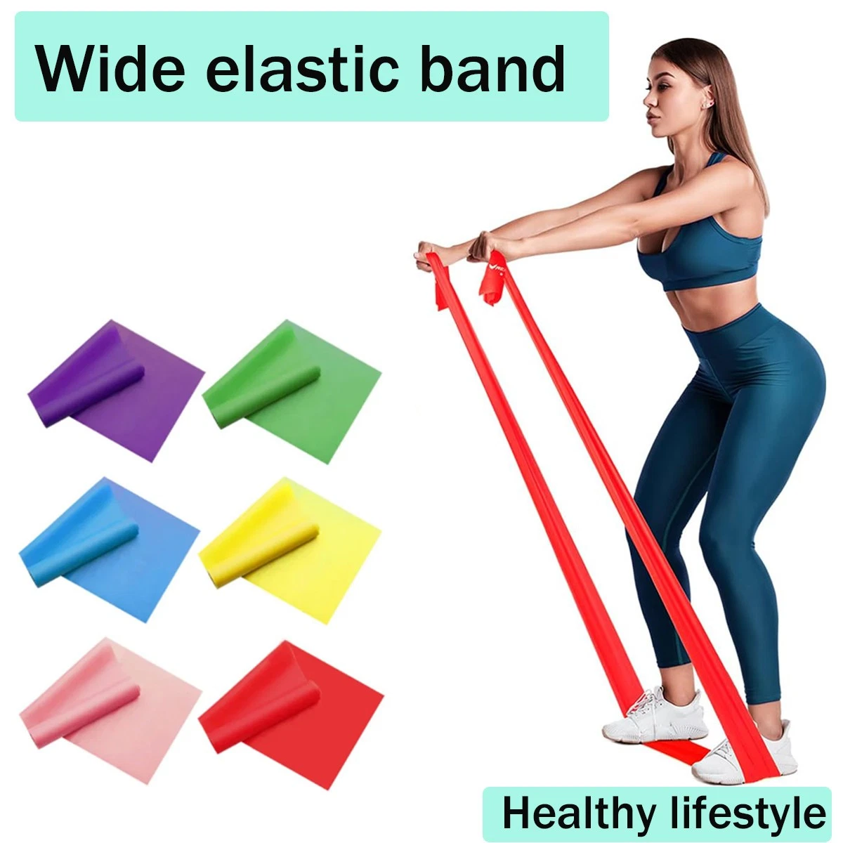 Physio Resistance Band Exercise Pilates Yoga Recovery Latex Strength