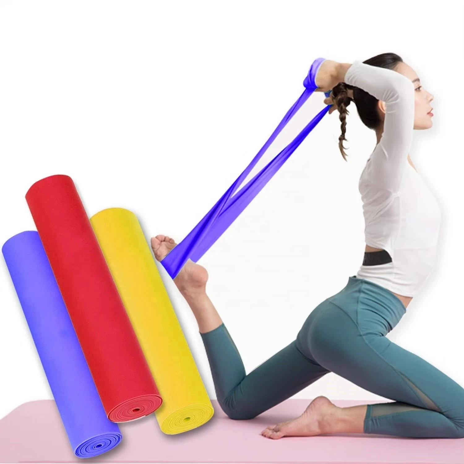 Physio Resistance Band Exercise Pilates Yoga Recovery Latex Strength
